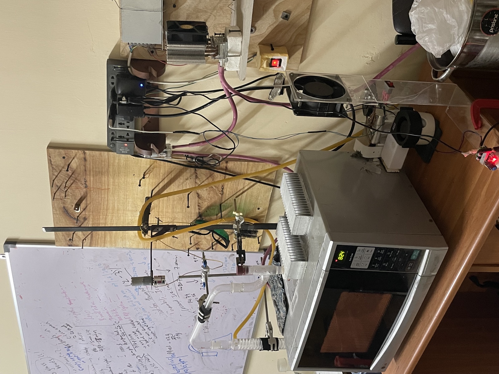 Home extraction rig built around a microwave